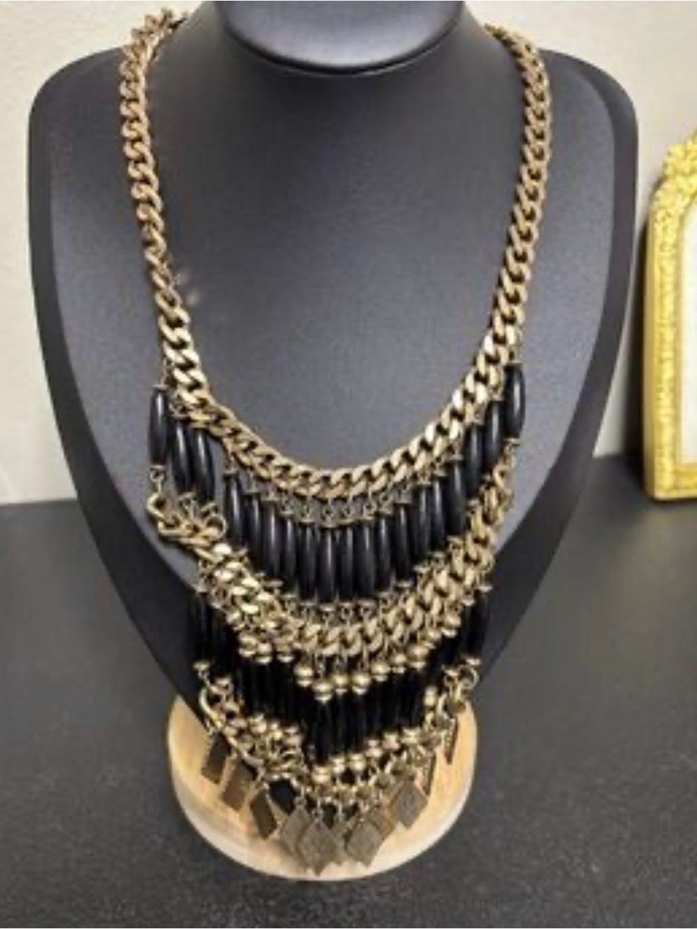 Akasha Egyptian Gothic Vampire Goth Glam  Layered Necklace Pendant
